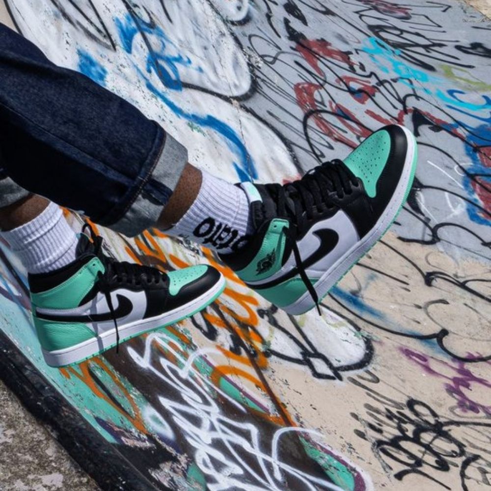 Real lifestyle image of Air Jordan 1
