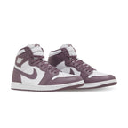 Angled front view of a full pair of Air Jordan 1
