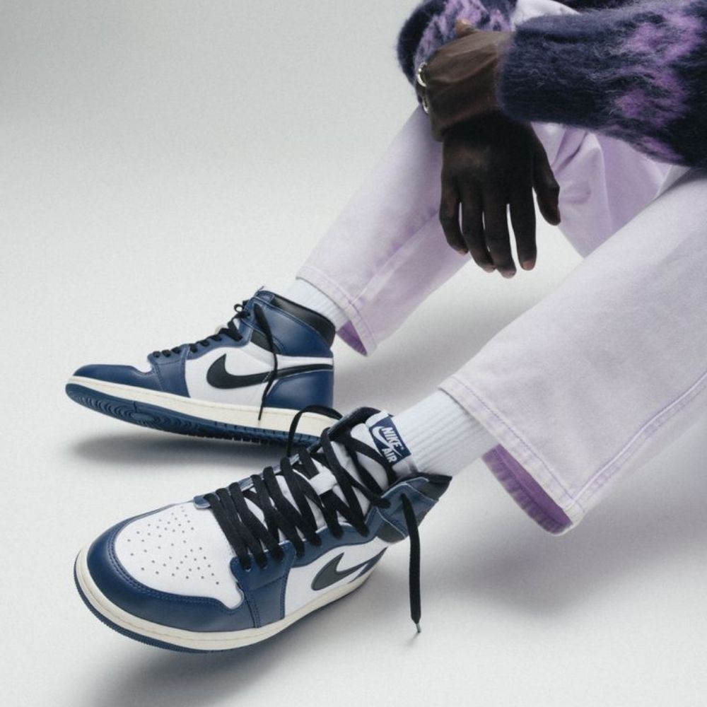 Real lifestyle image of Air Jordan 1