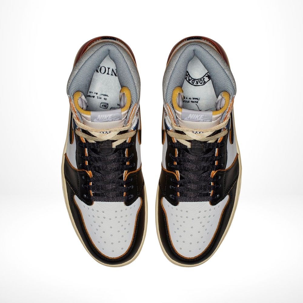 Top-down view of the Air Jordan 1