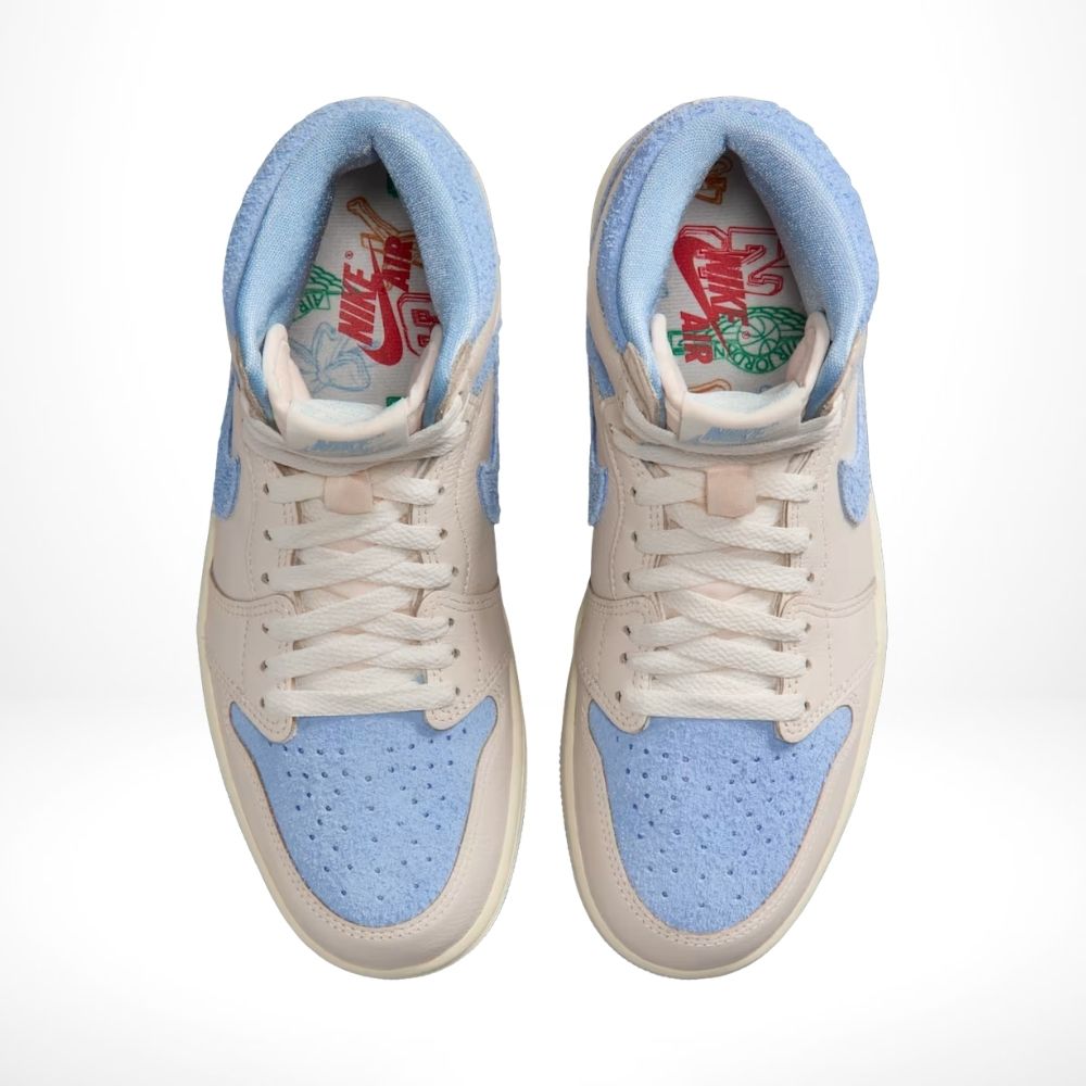 Top-down view of the Air Jordan 1