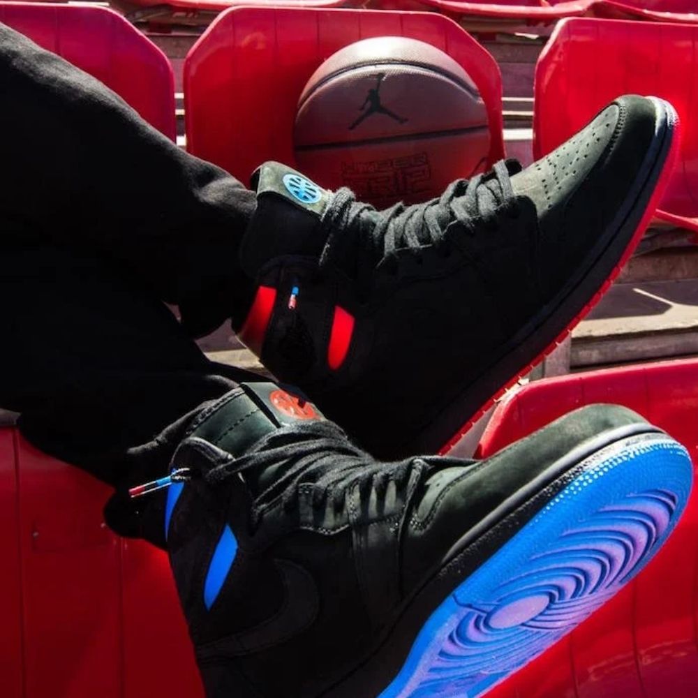 On-foot of the Air Jordan 1