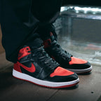 Real lifestyle image of Air Jordan 1