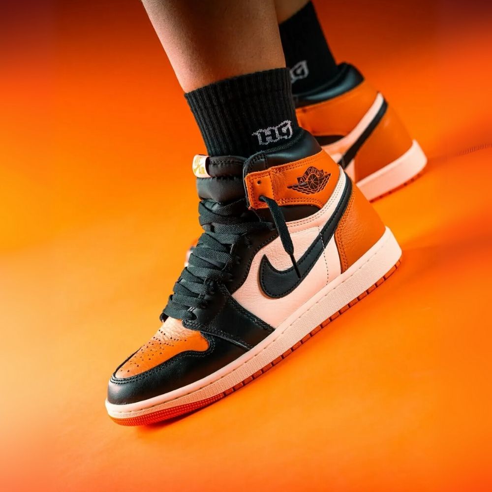On-foot of the Air Jordan 1