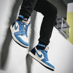 Real lifestyle image of Air Jordan 1