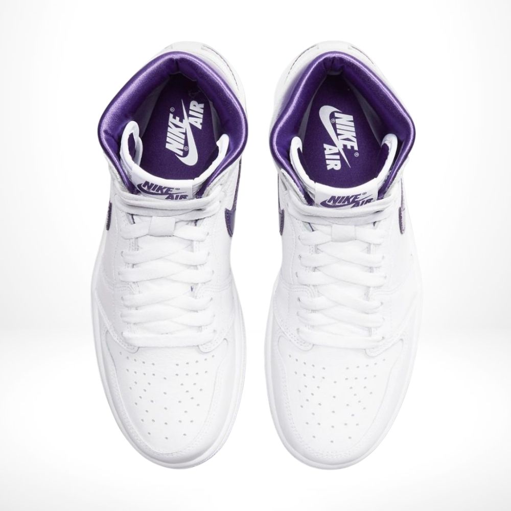 Top-down view of the Air Jordan 1