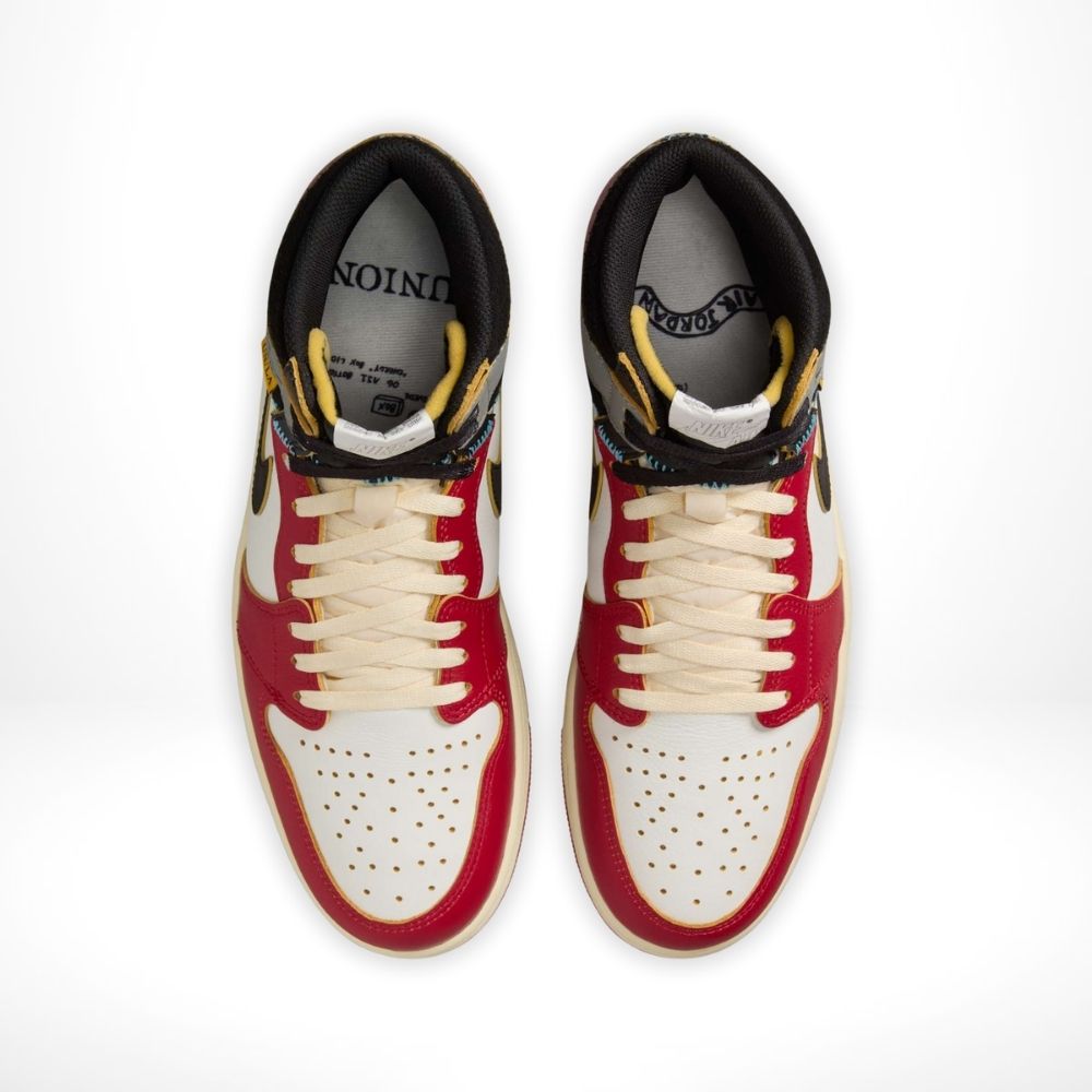 Top-down view of the Air Jordan 1