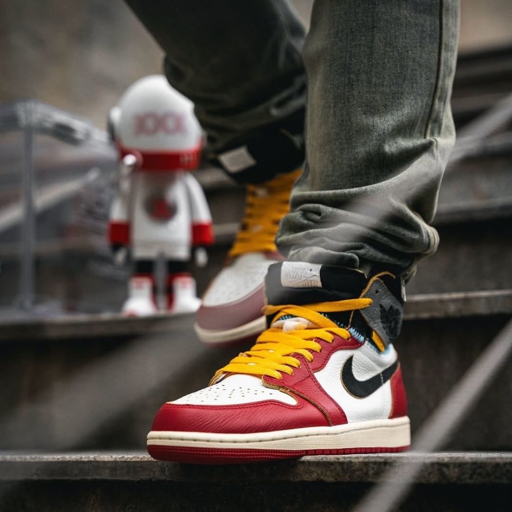 On-foot of the Air Jordan 1