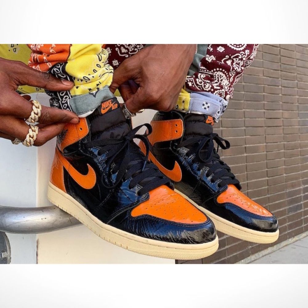 Real lifestyle image of Air Jordan 1