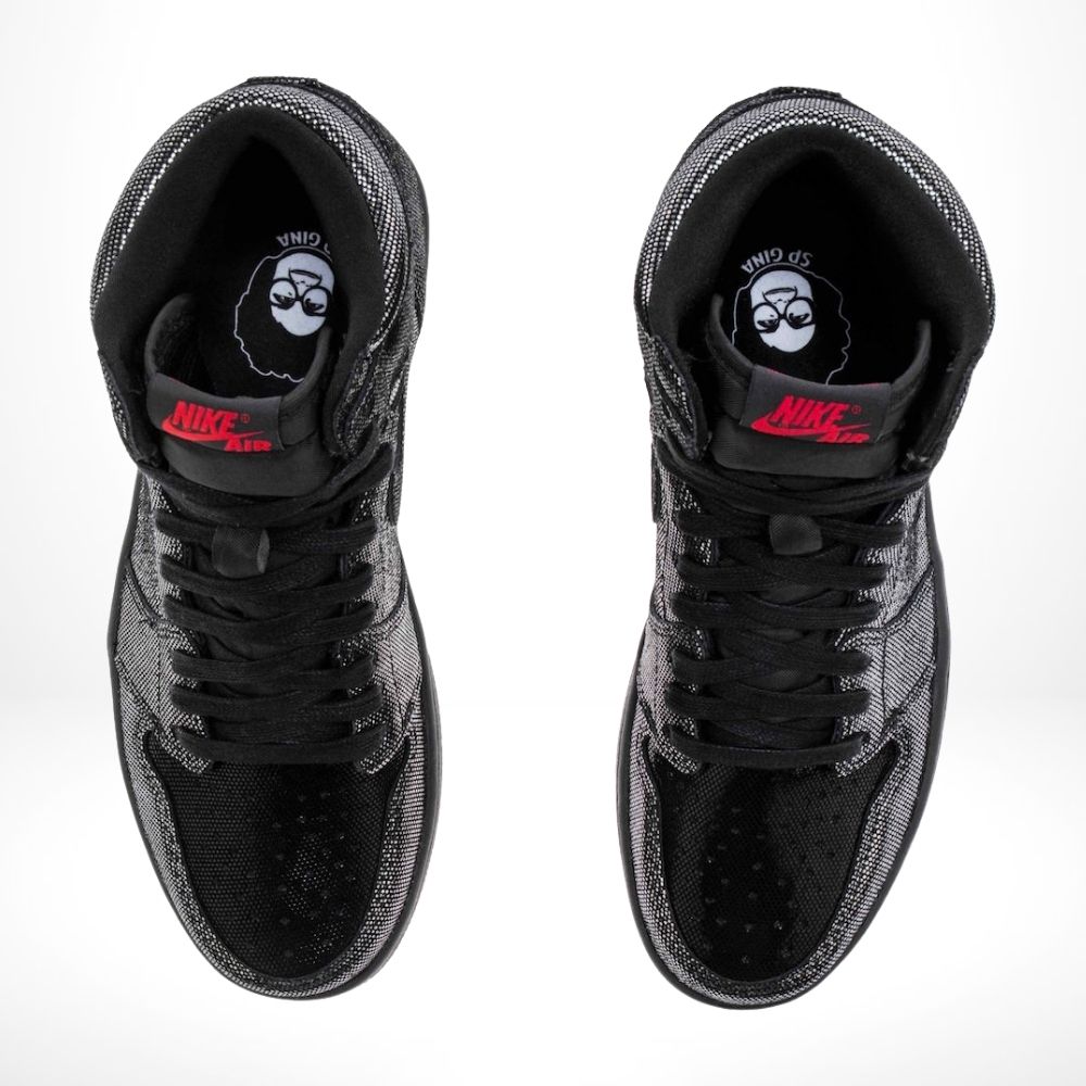 Top-down view of the Air Jordan 1