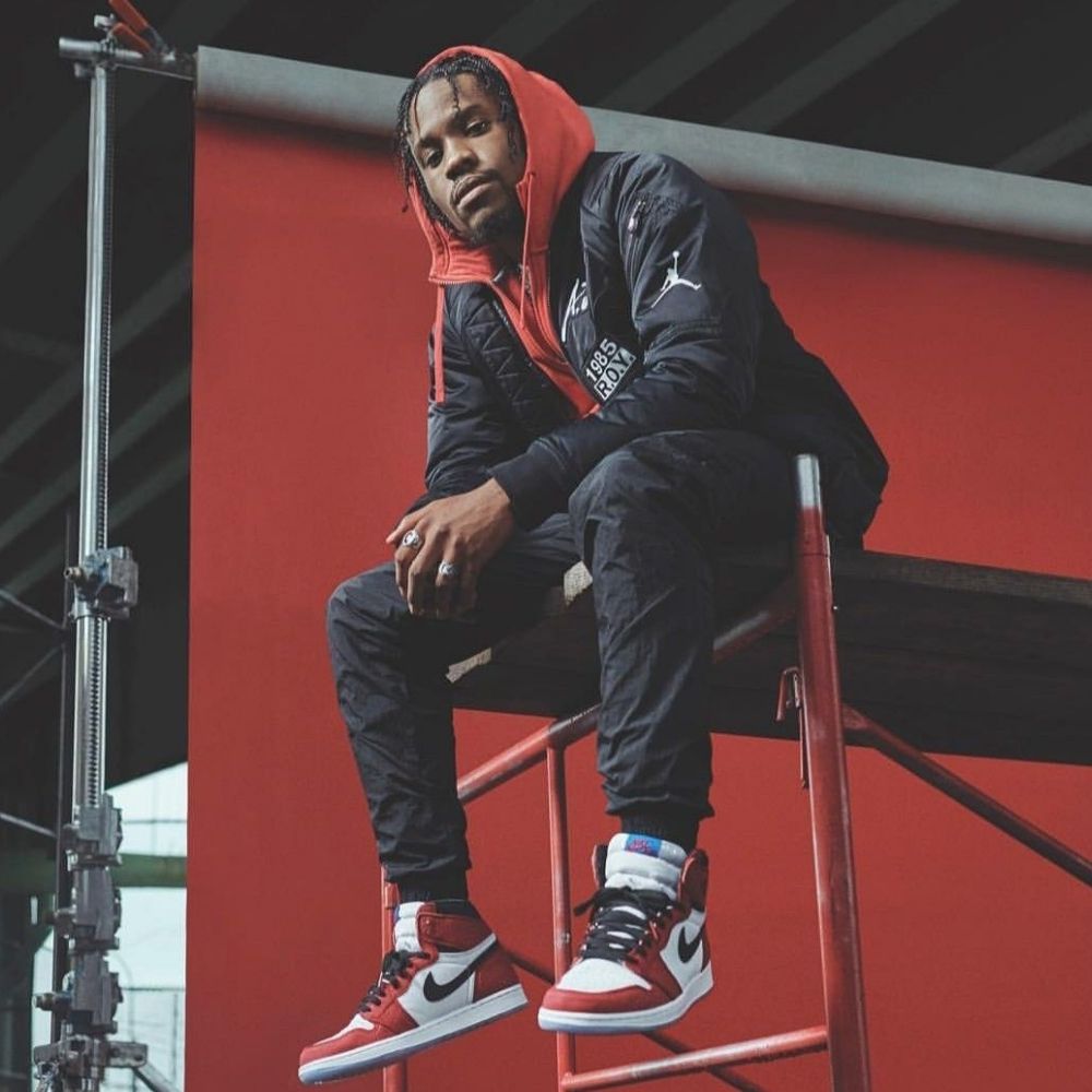 On-foot of the Air Jordan 1