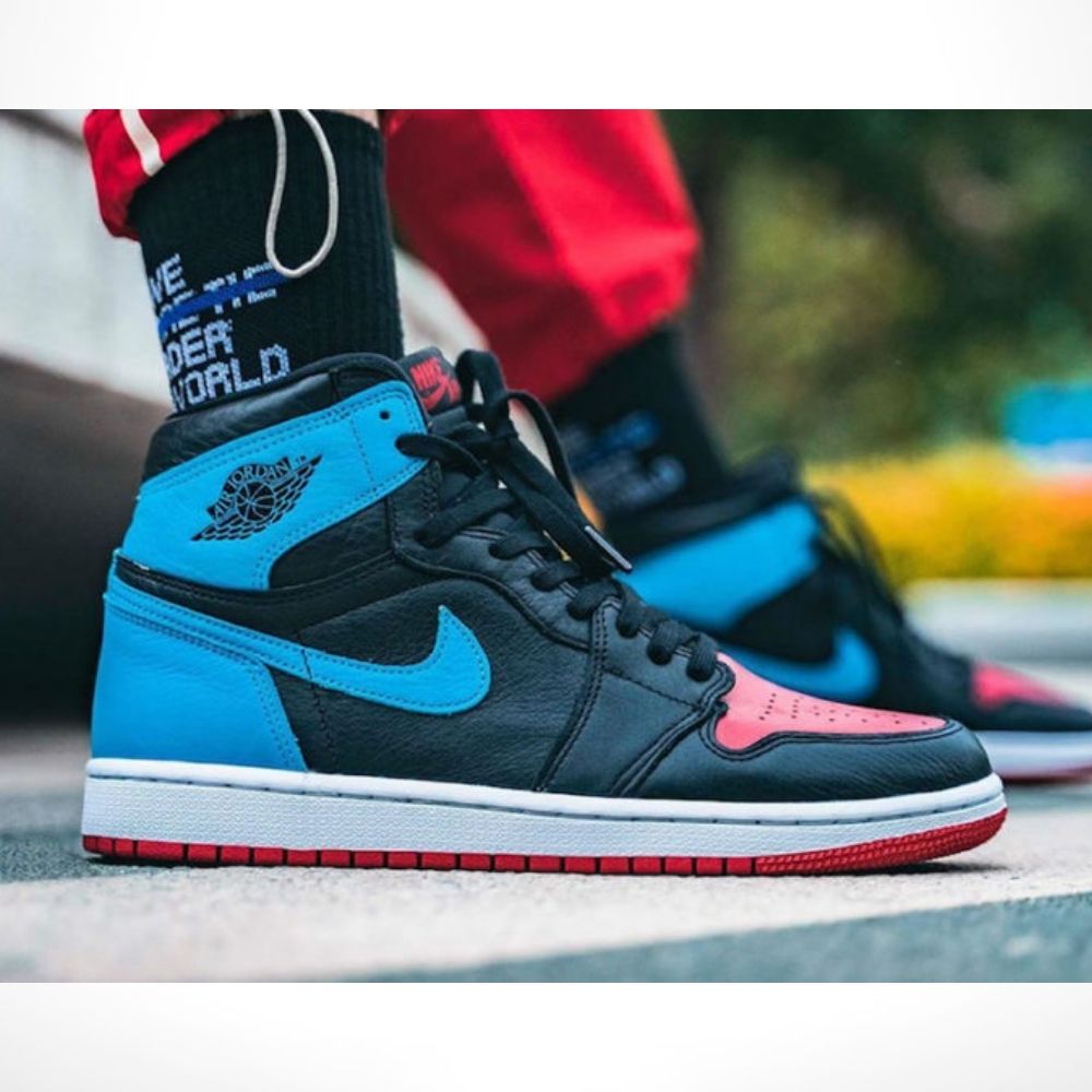 Real lifestyle image of Air Jordan 1