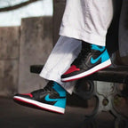 Real lifestyle image of Air Jordan 1