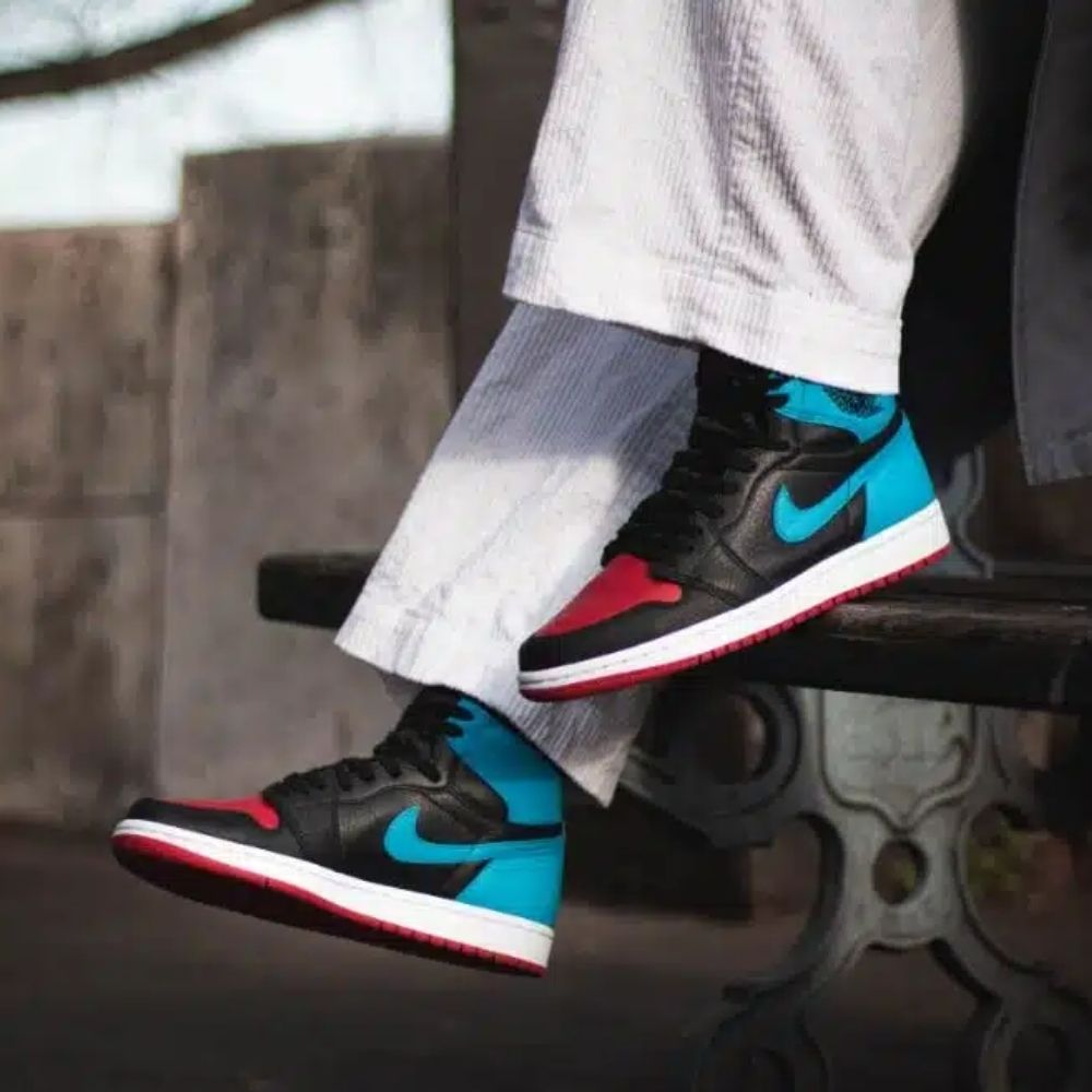 Real lifestyle image of Air Jordan 1