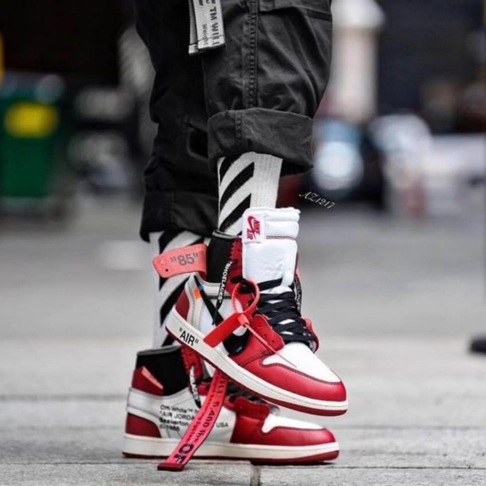 Real lifestyle image of Air Jordan 1