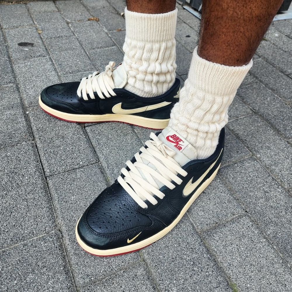 On-foot of the Air Jordan 1