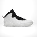 Side view of the Air Jordan 10