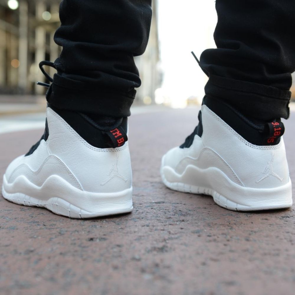 On-foot of the Air Jordan 10