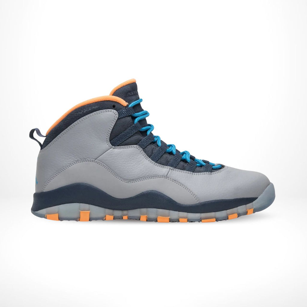 Side view of the Air Jordan 10