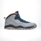 Side view of the Air Jordan 10