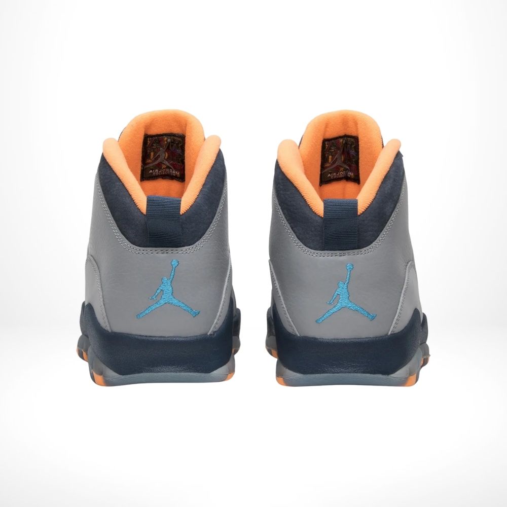 Rear view of the Air Jordan 10