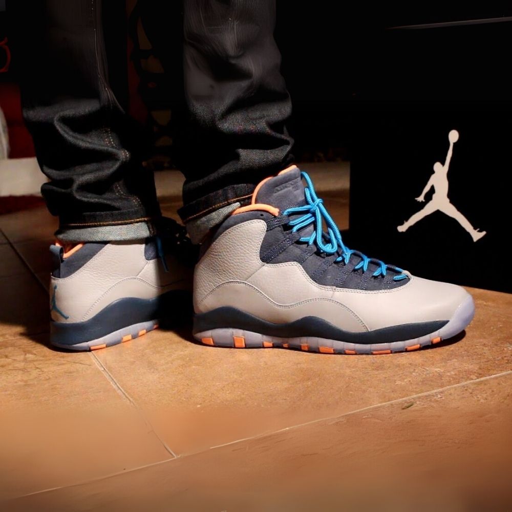 On-foot of the Air Jordan 10