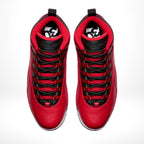 Top-down view of the Air Jordan 10