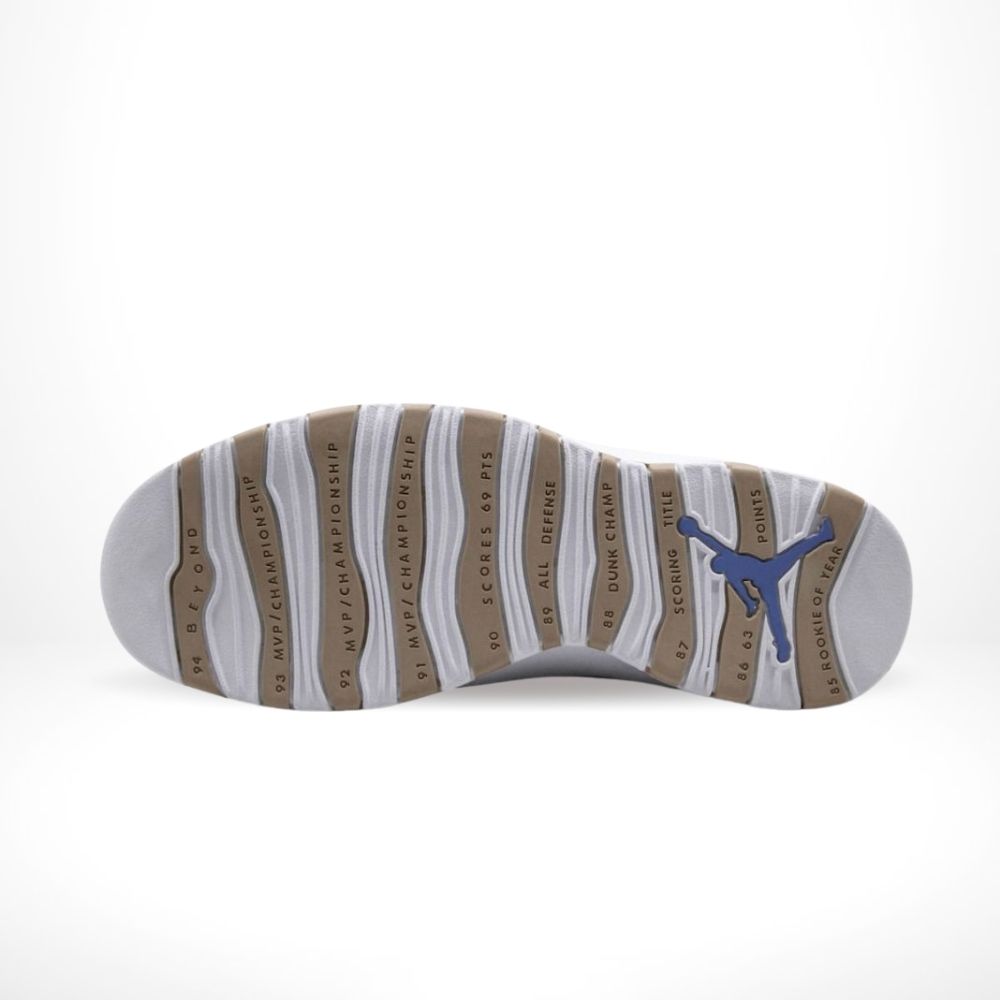 Bottom sole of Air Jordan 10