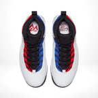 Top-down view of the Air Jordan 10