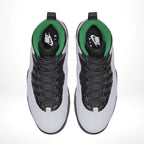 Top-down view of the Air Jordan 10