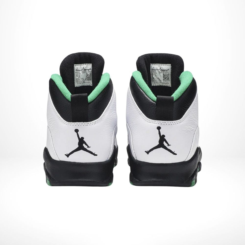 Rear view of the Air Jordan 10