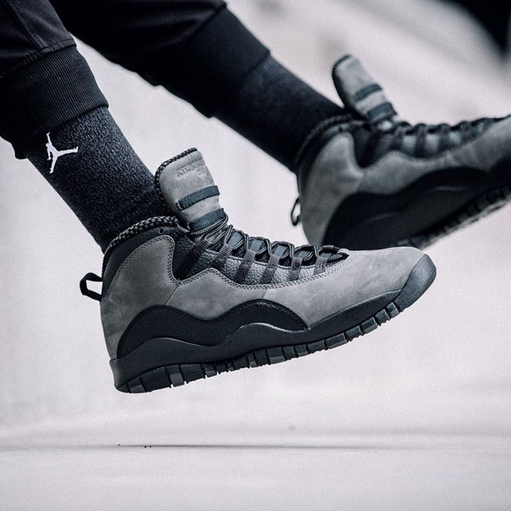 On-foot of the Air Jordan 10