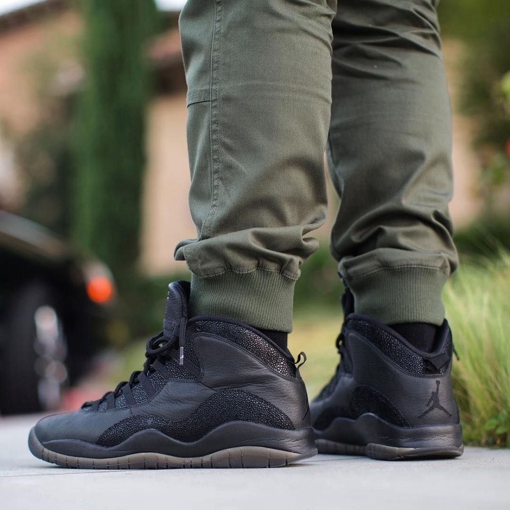 On-foot of the Air Jordan 10