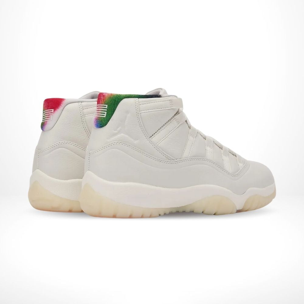 Rear view of the Air Jordan 11