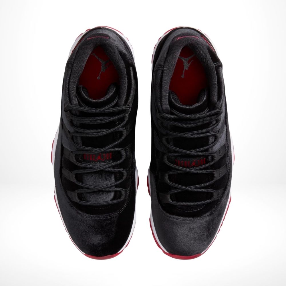 Top-down view of the Air Jordan 11