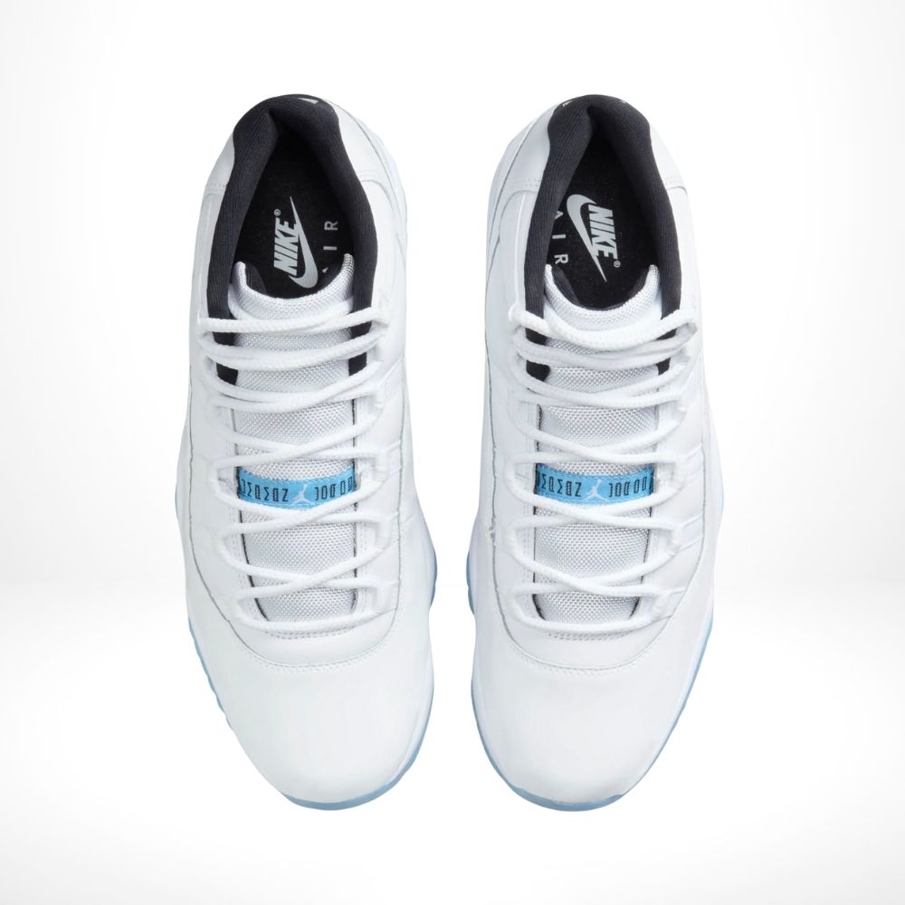 Top-down view of the Air Jordan 11