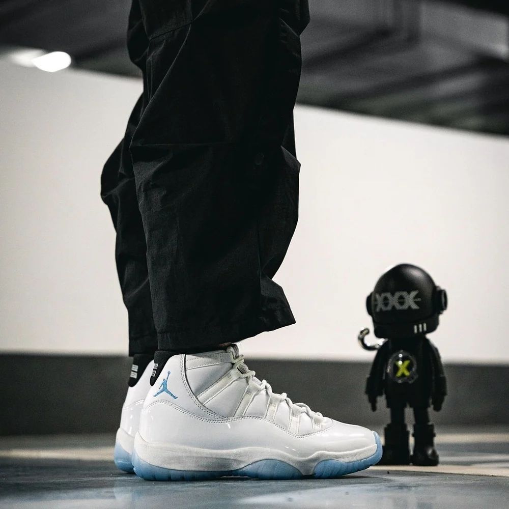 On-foot of the Air Jordan 11