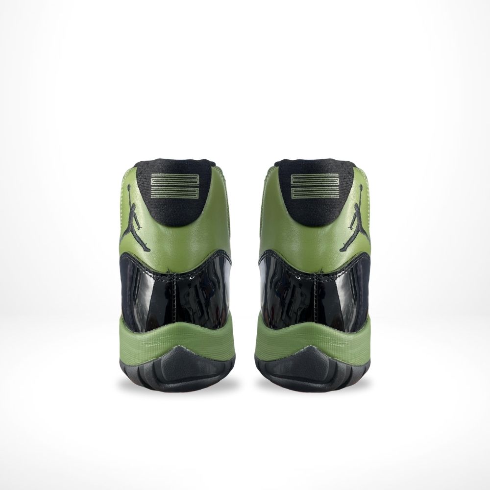 Rear view of the Air Jordan 11