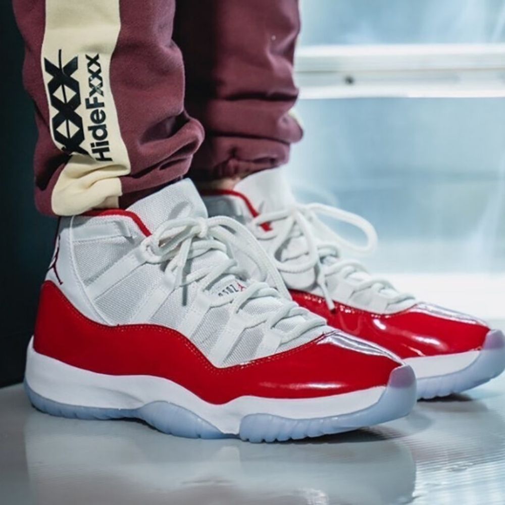 Real lifestyle image of Air Jordan 11
