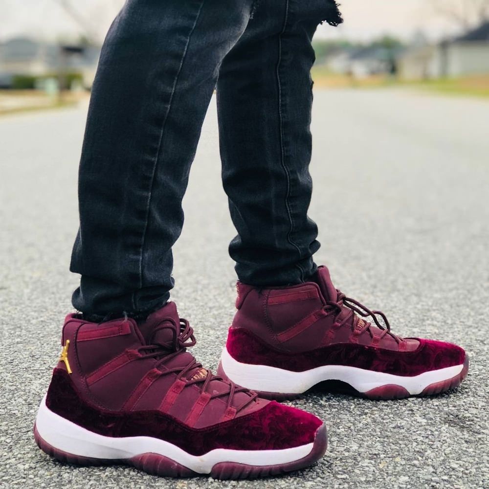 On-foot of the Air Jordan 11