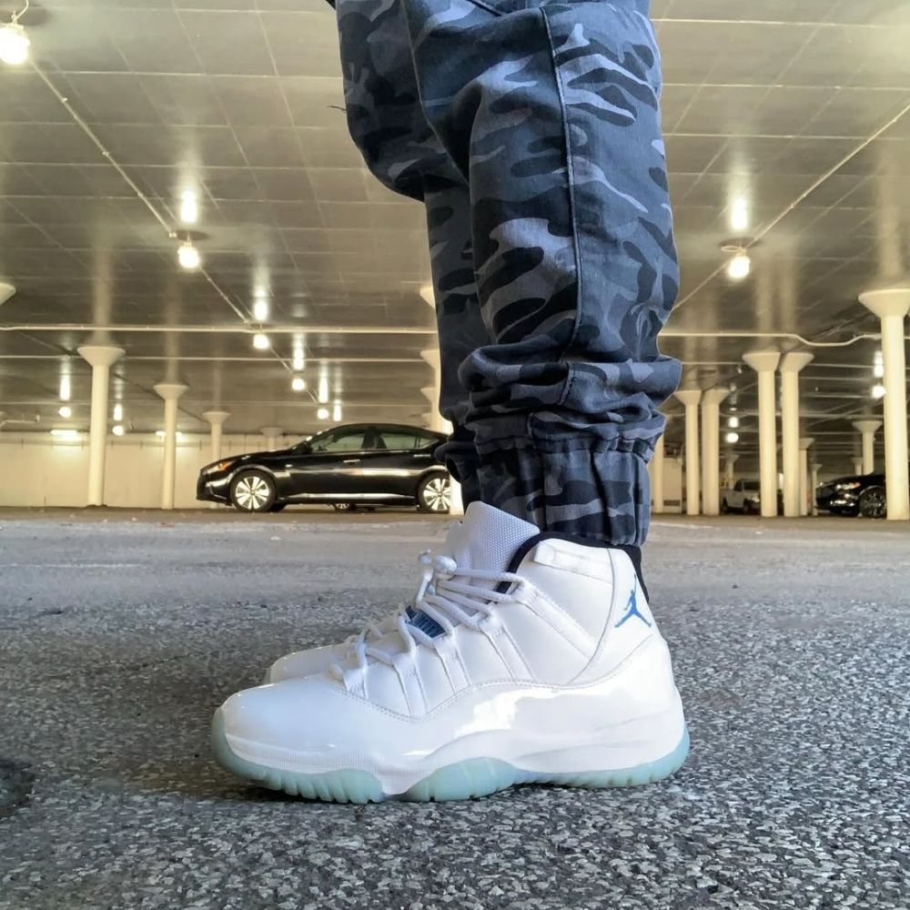 On-foot of the Air Jordan 11