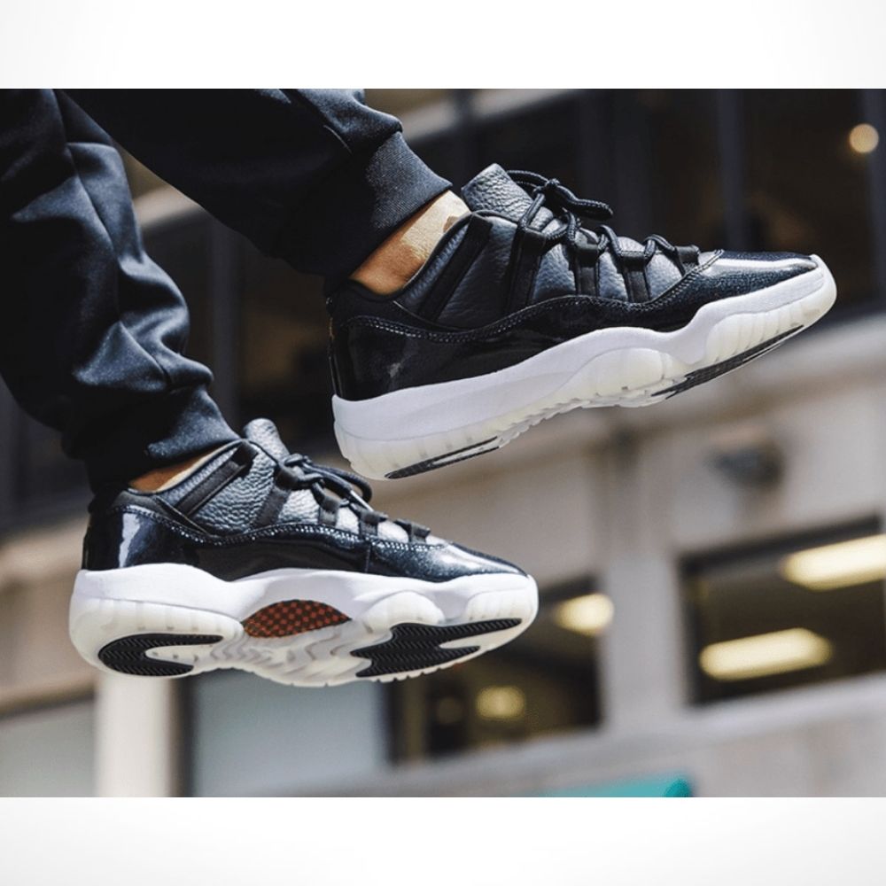 Real lifestyle image of Air Jordan 11