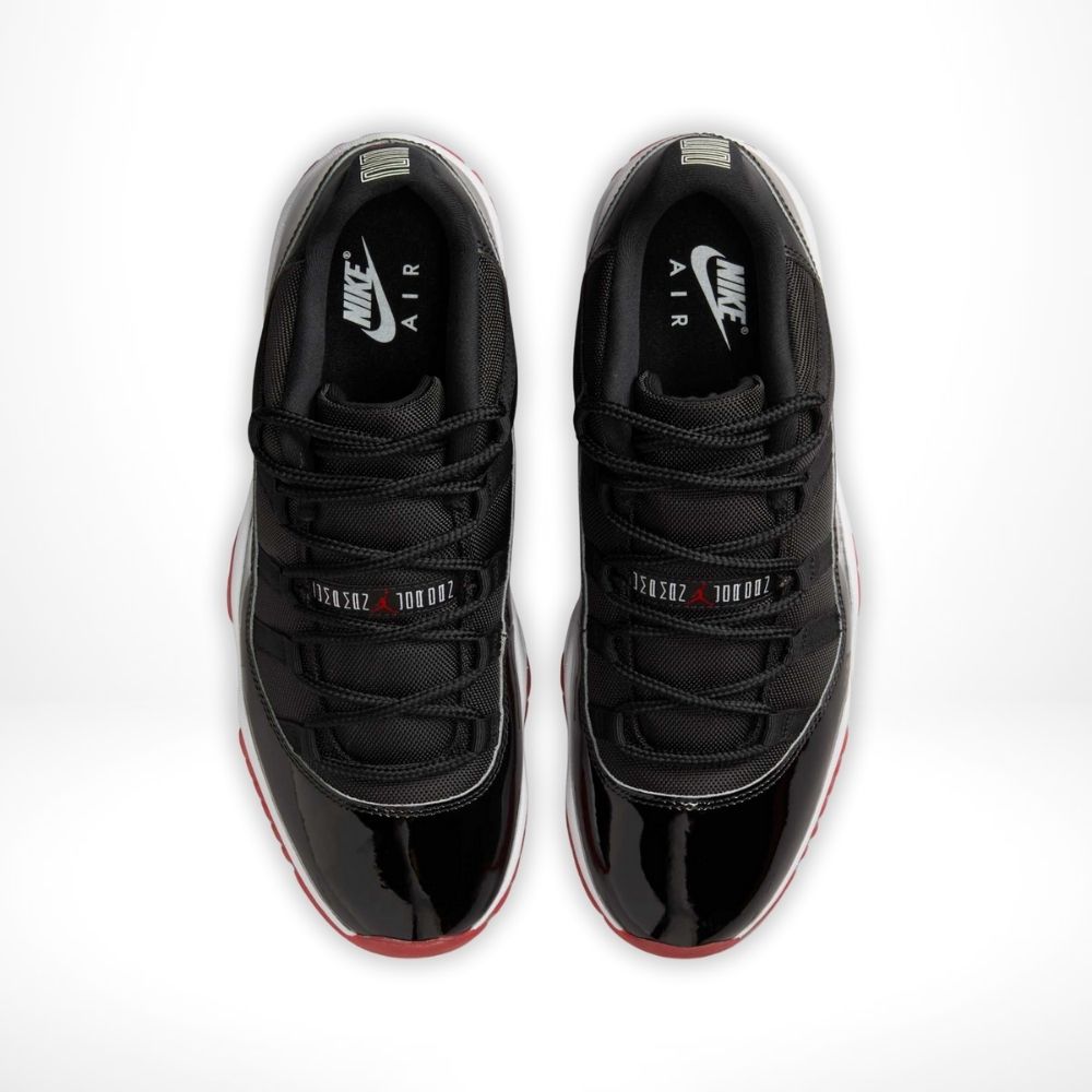 Top-down view of the Air Jordan 11