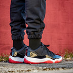 On-foot of the Air Jordan 11