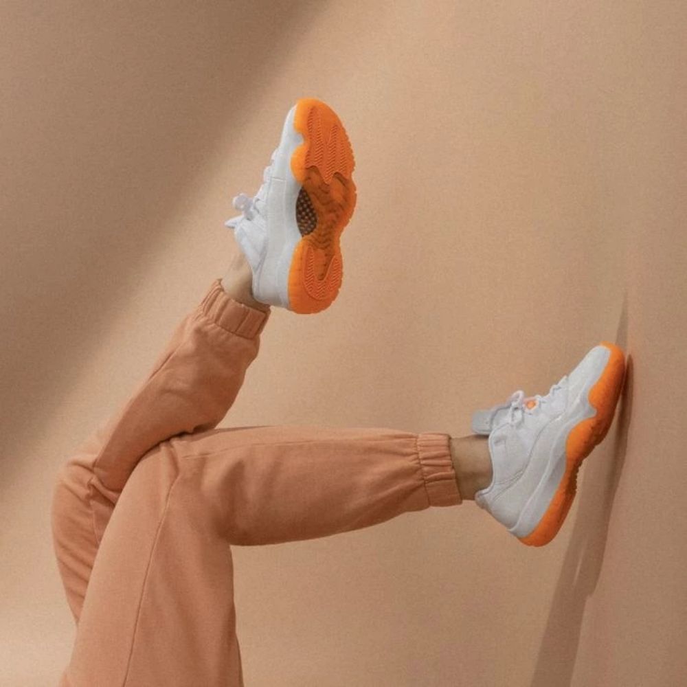 Real lifestyle image of Air Jordan 11
