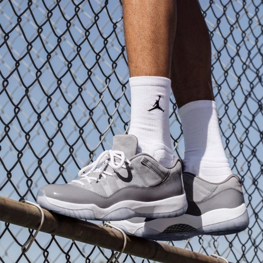 On-foot of the Air Jordan 11
