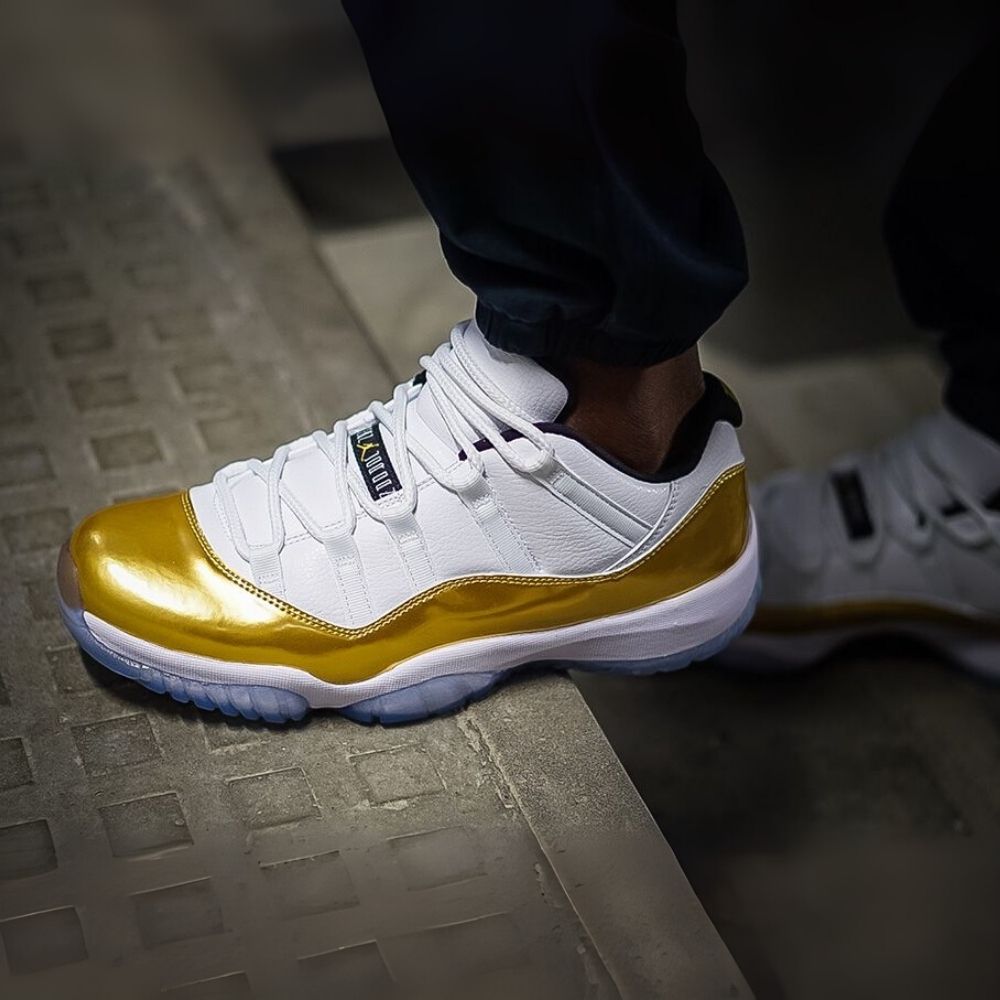 On-foot of the Air Jordan 11