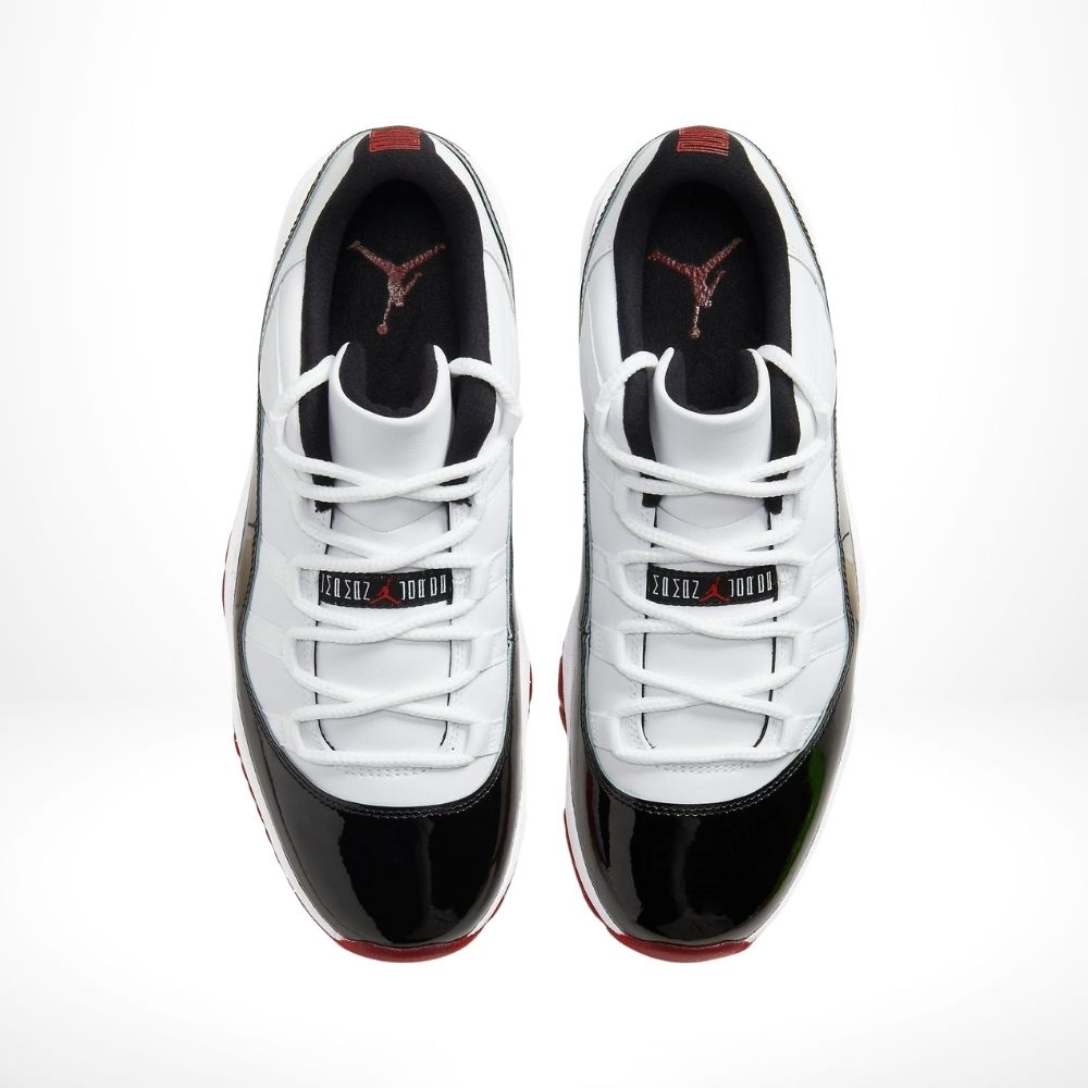 Top-down view of the Air Jordan 11