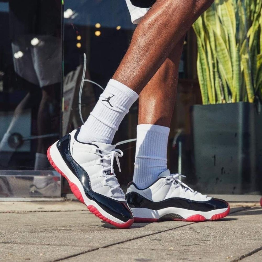 On-foot of the Air Jordan 11
