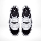 Top-down view of the Air Jordan 11